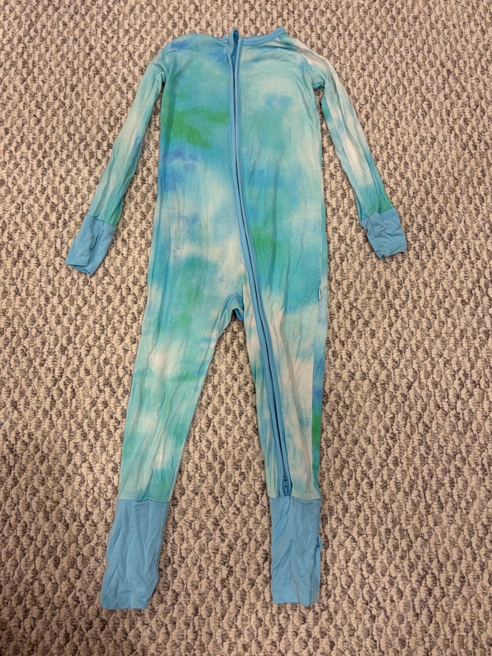 Little Sleepies Blue & Green Tie-Dye Zip 18-24